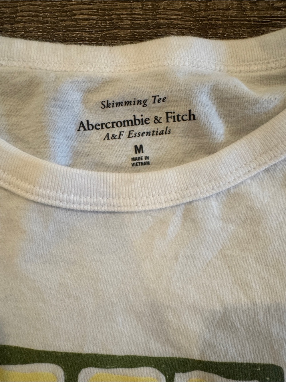 Abercrombie & Fitch white 'Butter' Graphic Tee - Picture 2 of 3